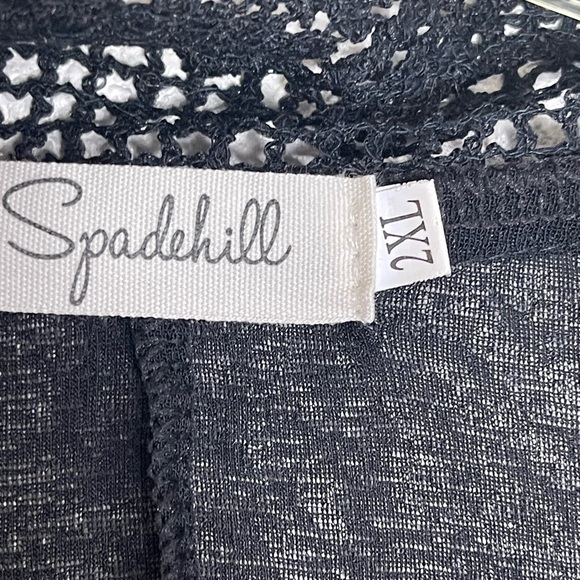 Spadehill open front kimono / cover up. Lace detail. Size 2XL GUC - Picture 7 of 7